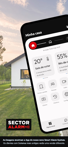 Visualização do aplicativo