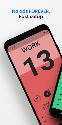 Android application Simple Interval Workout Timer screenshort