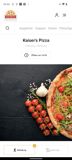 Android application Kaiser's Pizza screenshort