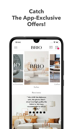 Android application BRIQ Furniture screenshort