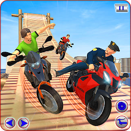 Image de l'icône Superhero Police MegaRamp Race