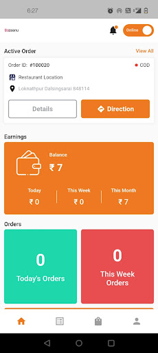 Gozaanu: Delivery Boy App Screen 3
