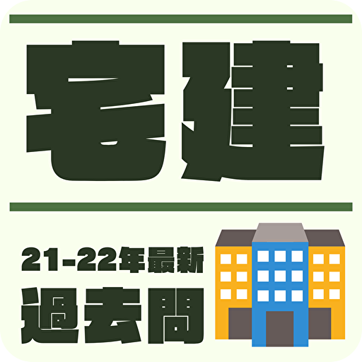 宅建 過去問 2022年版　宅地建物取引士試験　過去問アプリ logo
