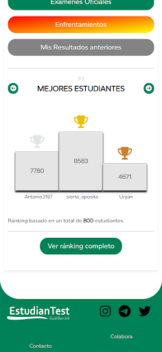 EstudianTest Screen 2