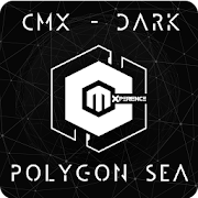 CMX - Dark Polygon Sea · KLWP Theme