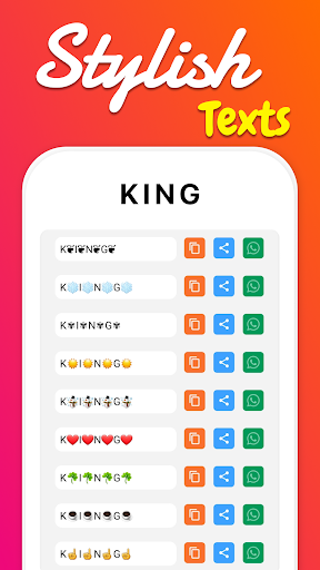 Android application Stylish Text Editor Fancy Font screenshort