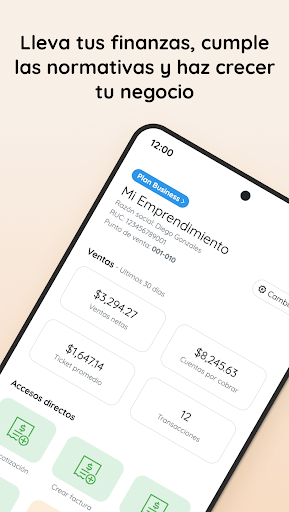 Android application Factor Invoice / SRI Invoicing screenshort