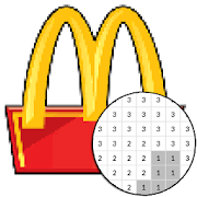 Logo Brand Color By Number - Pixel Art