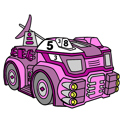 Futuristic Cars Color by Numbe  Icon