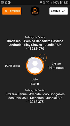 DECAR - Motorista Screen 2