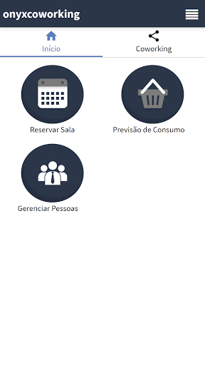 Android application ONYX COWORKING screenshort