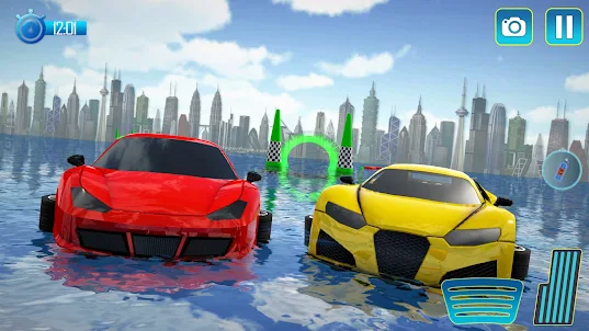 水上漂浮汽車衝浪遊戲