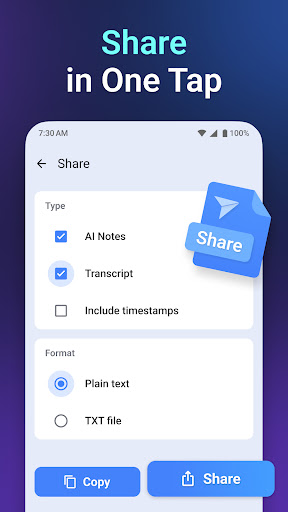 Screenshot of Voice to Text: AI Transcribe
