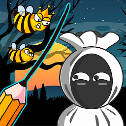 Draw to save dikejar pocong