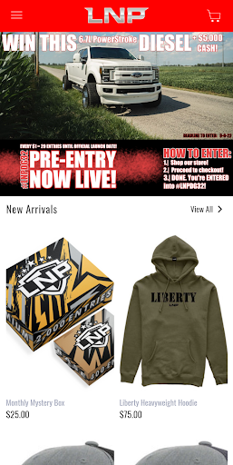Android application LNP GEAR screenshort