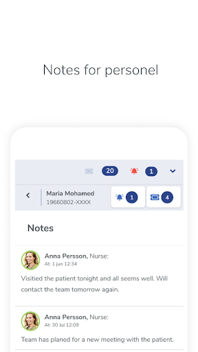 Hemsjukhuset Personal Screen 2