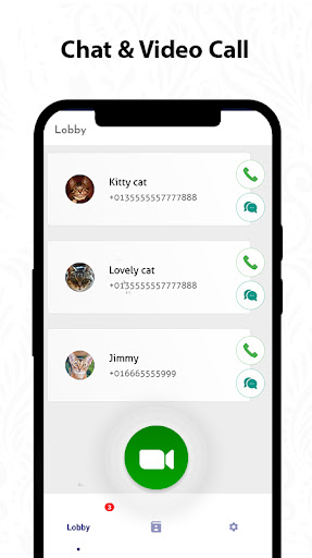 Cat fake video Call/Chat Prank Screen 3