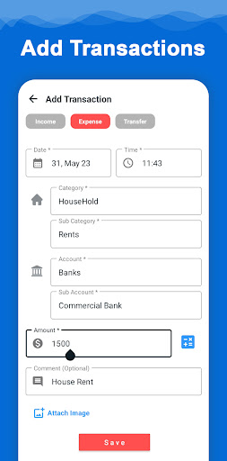 My Budget Money Manager Screen 2