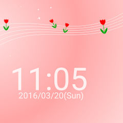 チューリップの花と時計 ライブ壁紙 シンプルな壁紙 برنامه ها در Google Play