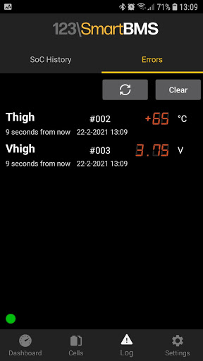 123SmartBMS Screen 3