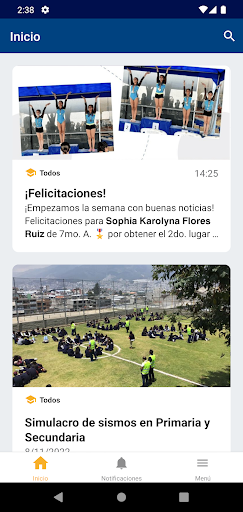 Android application Colegio Letort screenshort