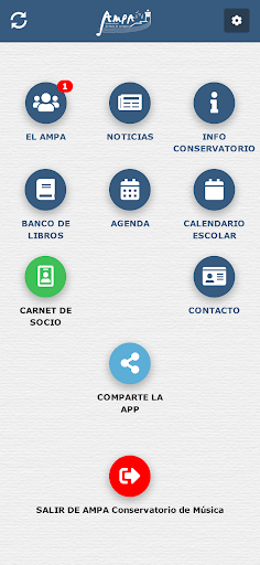 Android application AMPA Conservatorio Cartagena screenshort