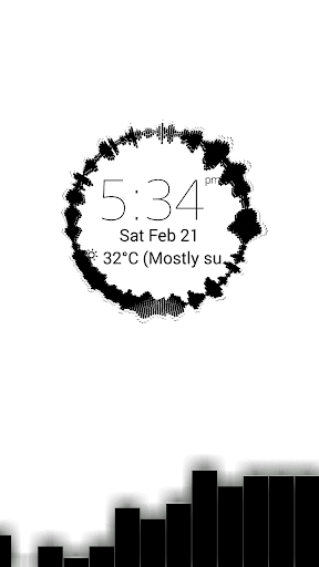 Android application VizClock screenshort