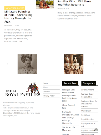 India Royal Families Screen 3