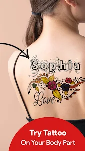 Stylish Fonts Tattoo on Body