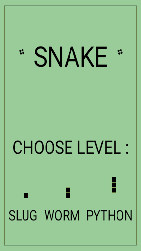 Android application Snake - classic, retro screenshort