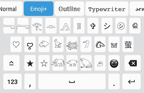 Fonts Keyboard - Schriftarten Screenshot