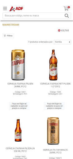 ADF Bebidas Screen 2