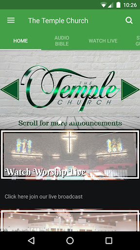 Android application The Temple Church screenshort
