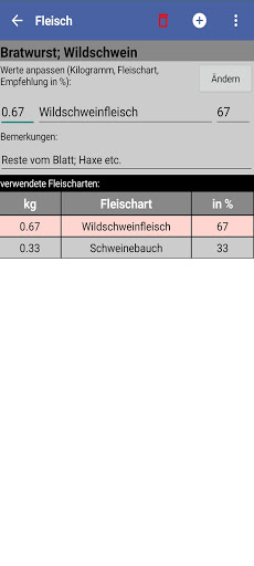 WurstRechner Pro Screen 2