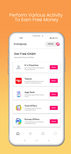 Earn Cash & Rewards : Instapop Screenshot