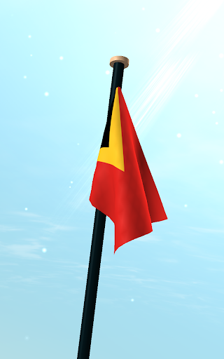 Timor-Leste Flag 3D Wallpaper