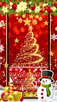 screenshot of Gold Red Christmas Theme