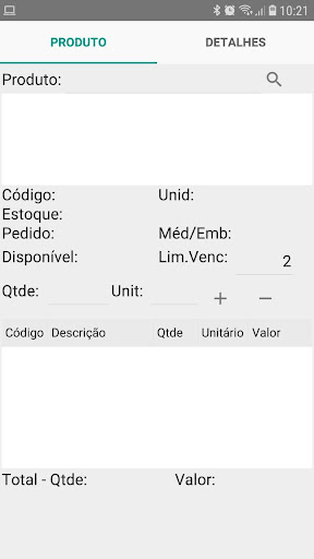 Pedido Mobile - Intelitime Sol Screen 2