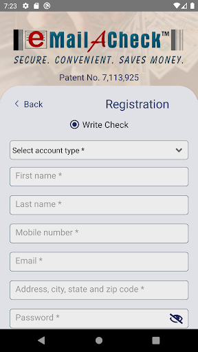 eMailACheck Screen 2