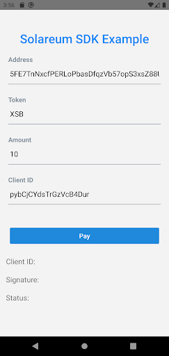 Android application Lightning Rewards Example screenshort