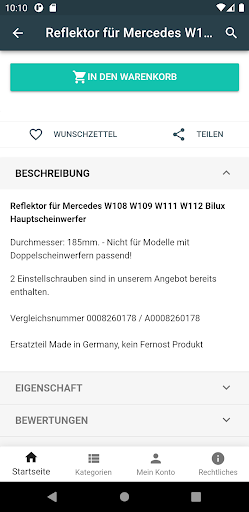 Oldtimer-Ersatzteile24 Screen 3