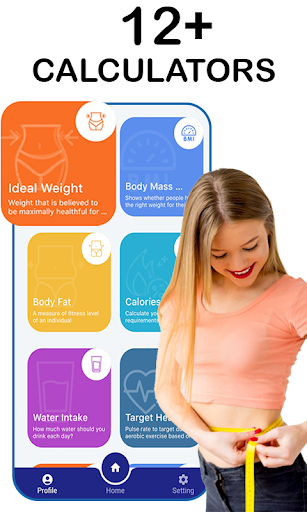 Android application BMI & Body Fat Calculator screenshort