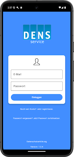 Android application DENSservice screenshort