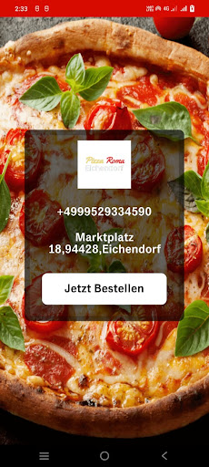 Android application Pizza Roma Eichendorf screenshort