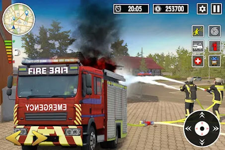 game lính cứu hỏa - xe cứu hỏa