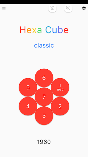 Android application HEXA CUBE 2D screenshort