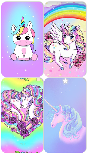 Android application Unicorn Wallpaper screenshort