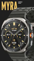 Myra Classic Analog Watch Face - Screenshot Image