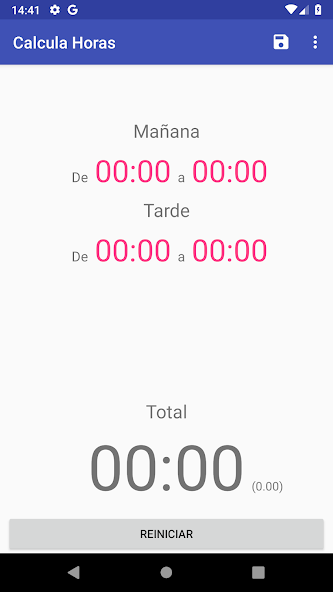 Screenshot 2 Calcula Horas android