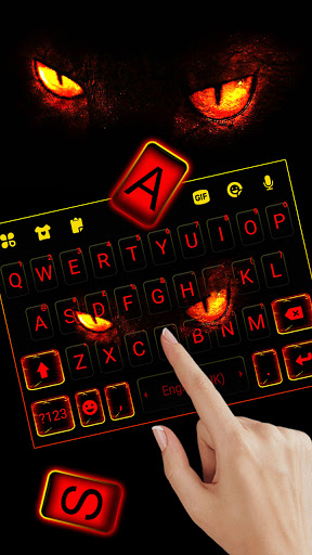 Dark Evil Eyes Keyboard Backgr Screen 2